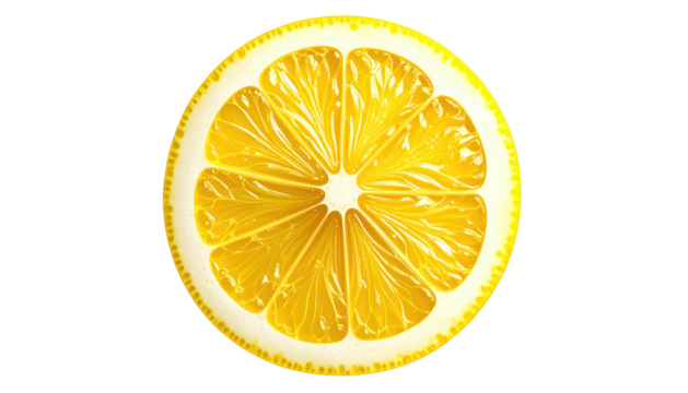 Sliced lemon on black bright yellow citrus fruit cut, showcasing segments against stark contrast of the dark background