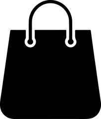 shopping bag silhouette vector illustration