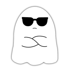 Ghost with sunglasses 