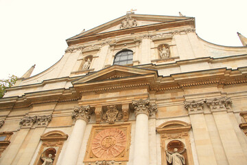 Beautiful Façade of Saints Peter and Paul Church in Krakow, Poland