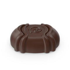 chocolate candy isolated on transparent background , 3D PNG
