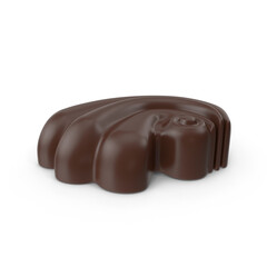 chocolate candy isolated on transparent background , 3D PNG