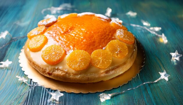 Orange Tompouce Pastry For Dutch Kingas Day