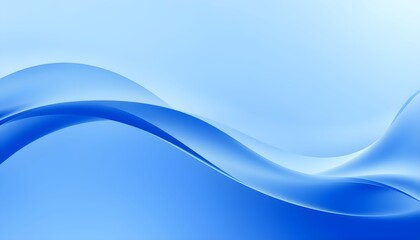 Abstract blue waves flowing across a gradient background, creating a sense of movement and fluidity.