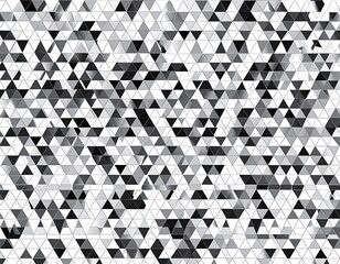 Abstract grayscale triangular pattern with varying shades creates dynamic background
