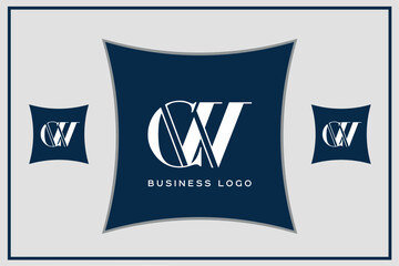 CW, WC, C, W, Abstract Letters Logo Monogram