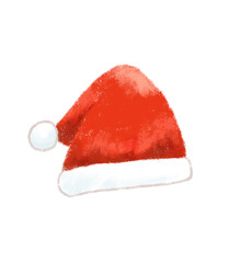 サンタクロースの帽子　クレヨンタッチ