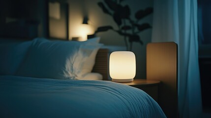 Obraz premium bedroom view at night