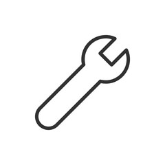 Fork and spoon, linear icon. Food and dining concept. Line with editable stroke.