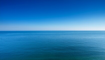 Obraz premium The Clear Blue Sky Without Clouds A Natural Background For Images Sea