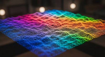 Vibrant Data Visualization - A Colorful Landscape of Information.