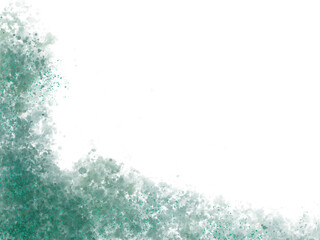 Abstract liquid watercolor background with dusty blush color. Turquoise marble alcohol ink image effect with abstract dark blue ink waves.