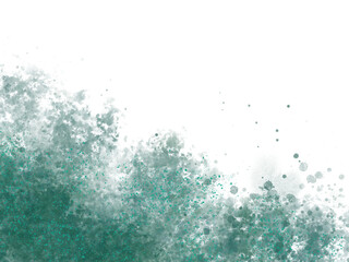 Abstract liquid watercolor background with dusty blush color. Turquoise marble alcohol ink image effect with abstract dark blue ink waves.