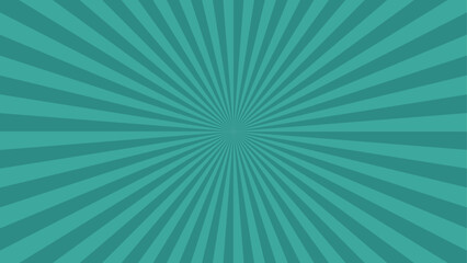 Sunburst Background with Deep Teal and Soft Cream &mdash; Modern Minimal Abstract Vector Design