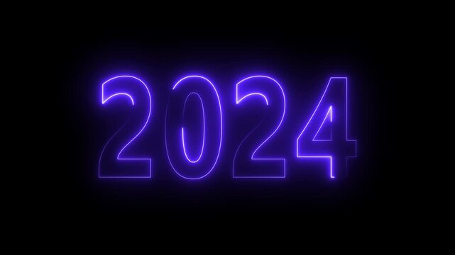 2024 happy new year 2024 animated text new year neon 2024. 2022, 2023, 2024, 2024 calendar, 2024 year, abstract, animation, background, bright, 