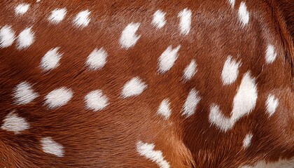 Deer Fur Brown Texture With White Patterns Animal Mammal Nature Skin Background