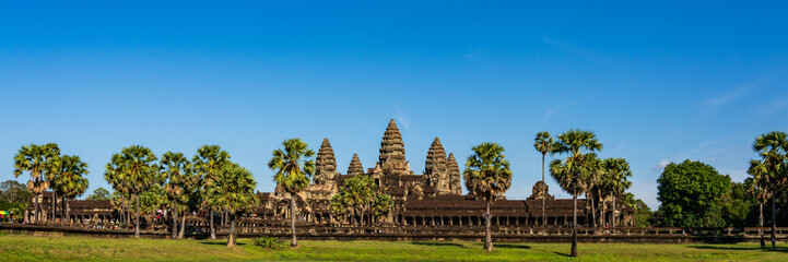 Panoramic view of Angkor Wat, Cambodia's iconic UNESCO World Heritage temple complex