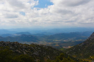 Vue sur la vallée de l'Agly