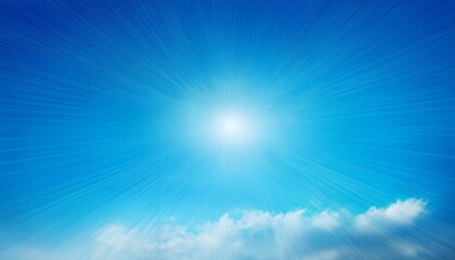 A Bright Blue Sky With A Soft White Light Emanating From The Center Creating A Gentle Gradient