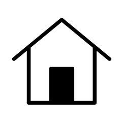simple home outline icon, home icon