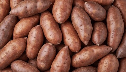 Fresh sweet potatoes background. Suitable for marketing or business purposes