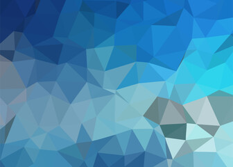 Abstract Geometric Triangles in Shades of Blue and Teal Modern Design Background