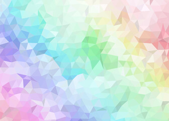 Soft Pastel Geometric Spectrum Abstract Rainbow Polygon Background