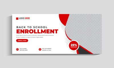 Back to School Social Media Facebook Cover Banner