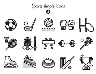 シンプルアイコン集 スポーツ
