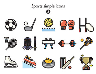 シンプルアイコン集 スポーツ