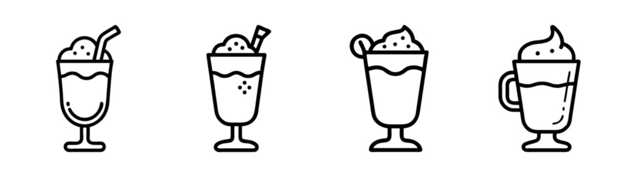 Festive eggnog glass vector illustration for holiday decorations