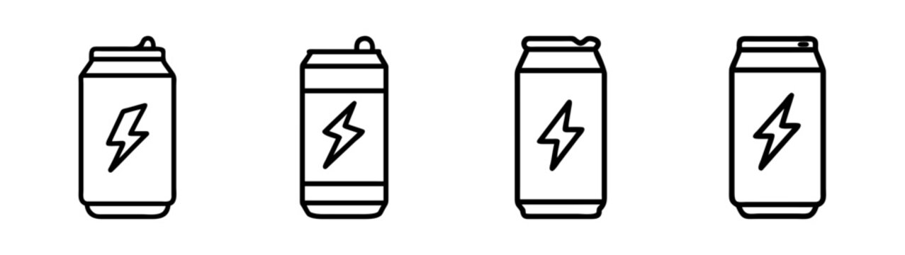 Vector energy drink can illustration for commercial use