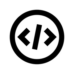 Coding icon vector UI