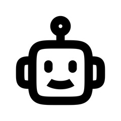 Chatbot icon vector UI