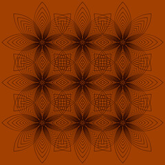 mandala ornament line abstract pattern simple