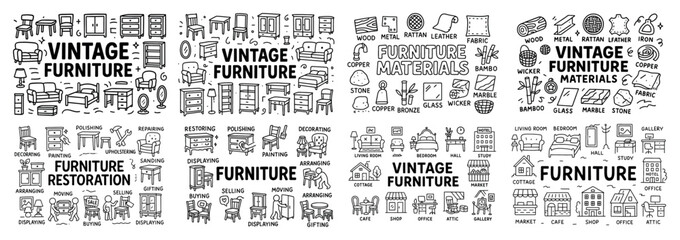 Vintage furniture restoration and materials guide