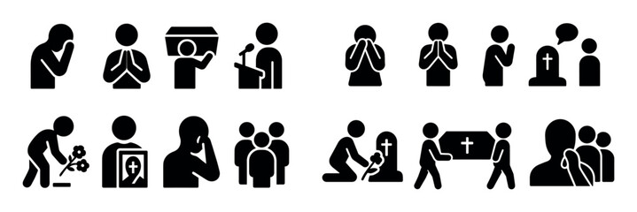 Funeral Ceremony Icons