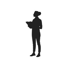 a woman is giving a presentation