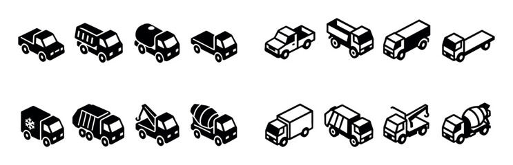 Isometric Truck Icons