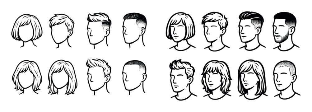Trendy Haircut Icons