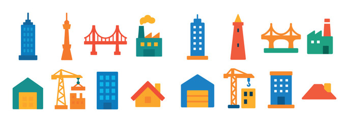 Colorful Urban Icons