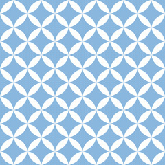 Naklejka premium Abstract vector seamless pattern with circles and stars creating ornamental texture