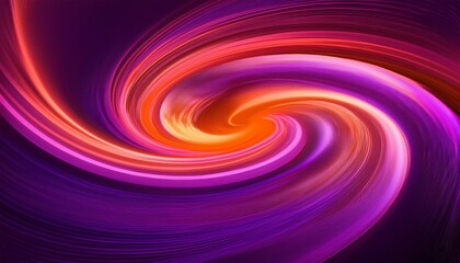 Obraz premium Abstract Swirling Purple And Pink Fluid Shape With Bright Orange Glow
