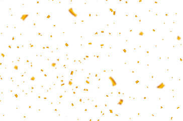 Gold confetti fall overlay PNG christmas background. Abstract gold luxury confetti seamless new year background png image 