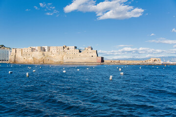 View of Egg Castle from the sea, Naples