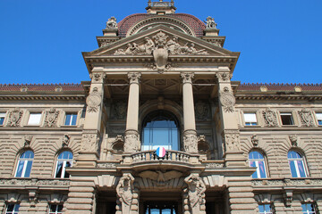 old stone hall (rhin palace) in strasbourg in alsace in france 