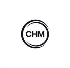 CHM set ,CHM logo. C H M design. White CHM letter. CHM, C H M letter logo design. Initial letter CHM letter logo set, linked circle uppercase monogram logo. C H M letter logo vector design.