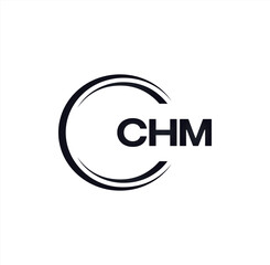 Fototapeta premium CHM set ,CHM logo. C H M design. White CHM letter. CHM, C H M letter logo design. Initial letter CHM letter logo set, linked circle uppercase monogram logo. C H M letter logo vector design.