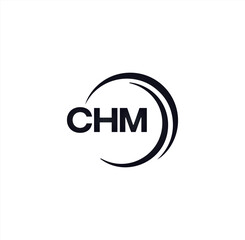 CHM set ,CHM logo. C H M design. White CHM letter. CHM, C H M letter logo design. Initial letter CHM letter logo set, linked circle uppercase monogram logo. C H M letter logo vector design.