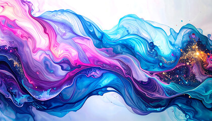 digital wave blue sky and sea background wallpaper